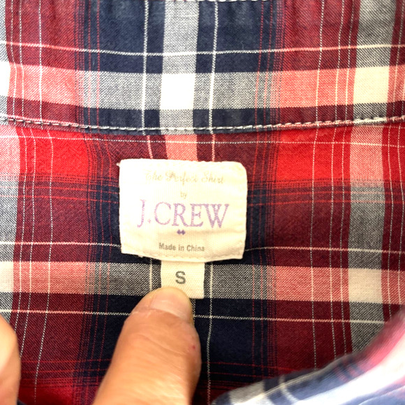 J. Crew Checkered Button Up Shirt Women Sz S slightly used - Picture 6 of 8